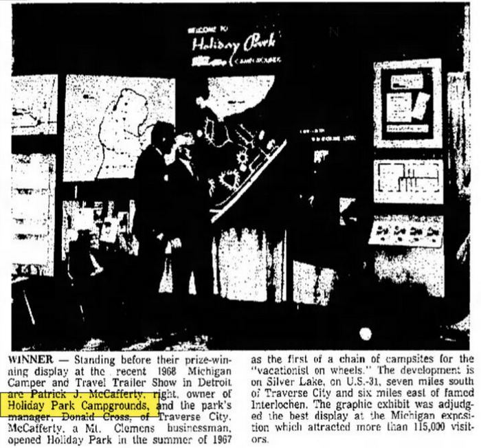 Holiday Park Campground - April 1968 Article